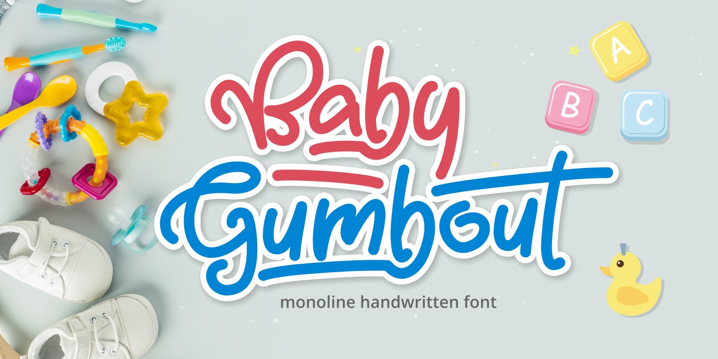Ejemplo de fuente Baby Gumbout